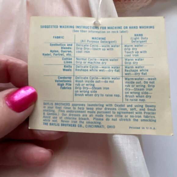 NWT VTG Baylis Brothers Polly Flinders size 4T maxi pinafore - Picture 3 of 10